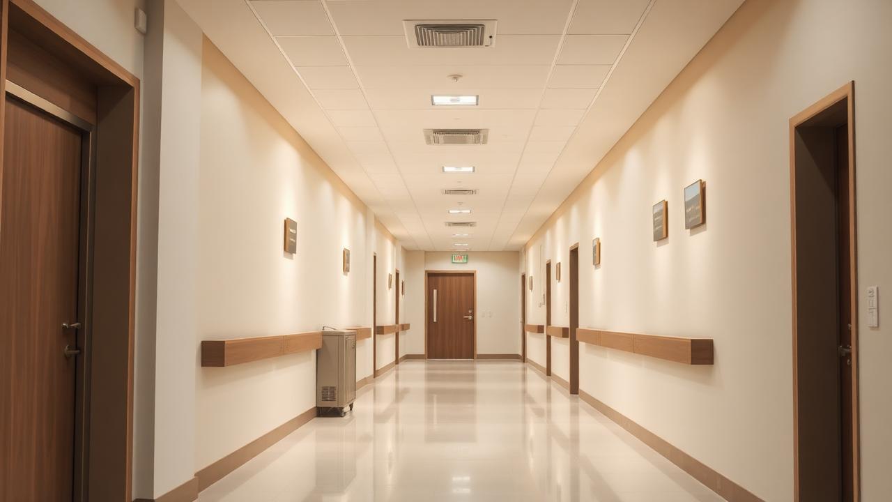 Corredor da clínica